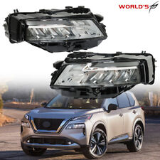 LED For 2021-2023 Nissan Rogue Headlights Headlamps Chrome Left+Right Side picture