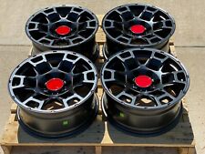 17x9 Matte Black Wheels Fit Lifted Toyota 4Runner Tacoma 17