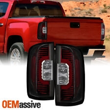 For 2015-2022 GMC Canyon Pickup Black Brake Tail Lights Driver+Passenger Pair picture