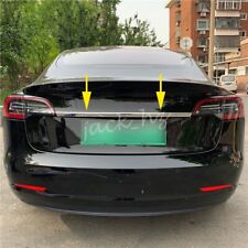 For Tesla Model 3 2018-2022 Steel Tailgate Trunk Molding Strip Trims Accessories picture