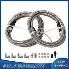 Flexible SS Braided Transmission Cooler Hose Line GM Chevy 1996 & Newer 4L80E picture