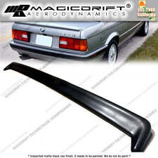 For BMW 3-SERIES E30 Urethane Rear Boot Trunk Deck Lid Lip Spoiler Wing IS Style picture