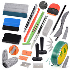 Vinyl Car Wrap Window Tint Film Tucking Micro Gasket Squeegee Magnet Tape Kit US picture
