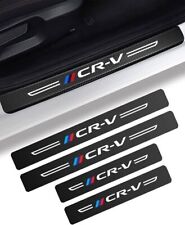 4Pcs For  CR-V CRV Carbon Fiber Car Door Sill Plate Protector Cover Sticker A+ picture