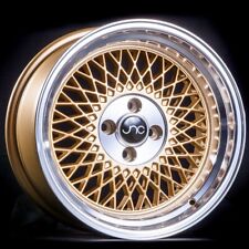 JNC Wheels Rim JNC031 Gold Machined Lip 15x8 4x100 ET25 picture
