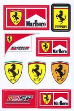 Ferrari custom F1 and car shield logo decals 4x6 inch sheet  9 die cut stickers picture