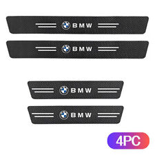 4x Car Door Sill Plate Step Scuff Cover Anti Scratch Protector For BMW Black picture