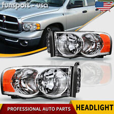 for 2002-2005 Dodge Ram 1500 2500 3500 Chrome Headlights Headlamps Left+Right picture