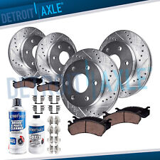 Front Rear Drilled Rotors + Brake Pads for Nissan Frontier Xterra Suzuki Equator picture
