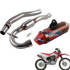 Full Slip On Exhaust Muffler System Kits For CRF150F CRF230F 2003-2017 HAWK250 picture