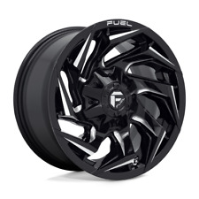 Fuel 1PC D753 REACTION 15X8 5X139.7 -18mm Gloss Black Milled Wheel picture