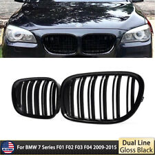 Gloss Black Front Kidney Grille For BMW 7 Series F01 F02 F03 F04 740i 750i 750Li picture