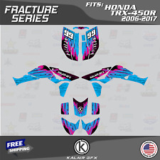 Graphics Kit for HONDA TRX450R TRX 450R (2006-2017) Fracture - MAGENTA picture