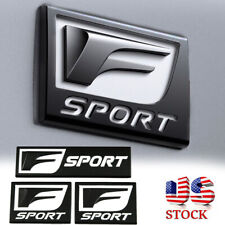 3x Black F-Sport Emblem Fender Rear Side Badge For Lexus RC IS250 350 Fast  picture