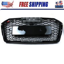 For 2017-2018 Audi A4/S4 B9 RS4 Style Honeycomb Mesh Hex Grille Black W/ Quattro picture