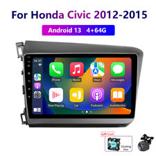 Wireless Carplay 4-64G Android13 For Honda Civic 2012-2015 Car Stereo Radio GPS picture