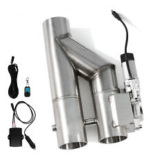 2.5'' 63mm Electric Exhaust Downpipe Cutout E-Cut Out Dual Valve W/ Remote picture