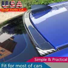 4.9ft 3D Carbon Fiber Car Rear Wing Lip Spoiler Tail Trunk Roof Trim Luxury Kit picture