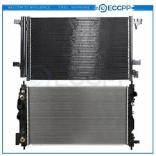 Radiator & Condenser Cooling Kit For 10-16 Buick LaCrosse 14-19 Chevrolet Impala picture