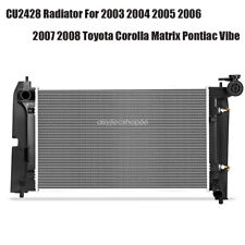 CU2428 Aluminum Radiator For 2003-2008 Toyota Corolla Matrix Pontiac Vibe picture