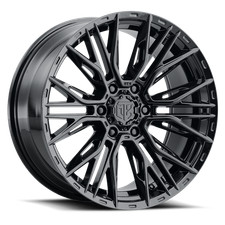 1 New 22x9.5 MTX Gangstar Gloss Black 6x139.7 ET20 CB106.1 Wheel picture