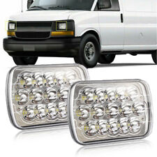 Pair 7X6 5x7 LED Headlight Hi/Lo Beam For Chevy Express Cargo Van 1500 2500 3500 picture