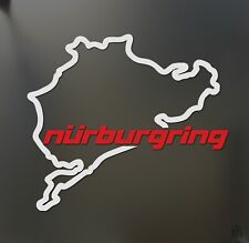 Nurburgring red sticker Funny JDM BMW honda race car track window decal picture