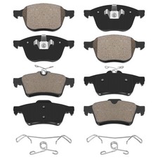 Front Rear Ceramic Brake Pads w/Hardware Fit Escape Focus C-Max Mazda3 Volvo picture