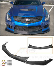 For 16-19 Cadillac ATS-V CARBON FIBER Package Front Bumper Lower Lip Splitter picture