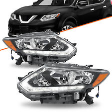 For 2014 2015 2016 Nissan Rogue Halogen Headlights Assembly Headlamps Left+Right picture