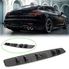 Rear Bumper Lip Diffuser Splitter 7 Shark Fin Carbon Fiber For Porsche Panamera picture