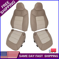 For 2003 2004 2005 2006 Ford Expedition Eddie Bauer Front Leather Seat Cover Tan picture
