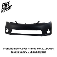 Front Bumper Cover Primed For 2012-2014 Toyota Camry L LE XLE Hybrid picture