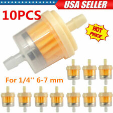 10PCS Motor Inline Gas Oil Fuel Filter Small Engine For 1/4'' Line 6-7mm Hose US picture