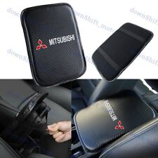 Embroidery For MITSUBISHI Carbon Center Console Armrest Cushion Mat Pad Cover X1 picture