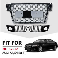 09-12 For Audi A4 S4 RS4 B8 Front Henycomb grille Bumper Grill +fog lamp cover picture