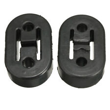 2Pcs Black Rubber Car Muffler Exhaust Pipe Mount Bracket Hangers Accessories, picture