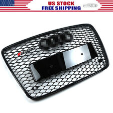 For Audi Q7 2005-2015 Front Bumper Radiator Vent Mesh Grille Grill Gloss Black picture