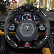 Forged Carbon Fiber LED Steering Wheel for 2015+ Lamborghini Spyder Huracan picture
