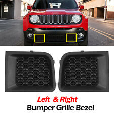 For 2015-2018 Jeep Renegade Left+Right Front Bumper Lower Grille Bezel Cover New picture