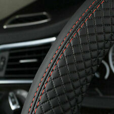 Universal Car Accessories Steering Wheel Cover Black Leather Anti-slip 15