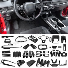 Carbon Fiber Interior Accessories Cover Trim For Honda Civic 2024 2025 2022-2026 picture