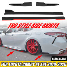 For Camry SE XSE 2018-2022 TRD Style Body Kit Side Skirt Lip Rear Bumper Spats picture
