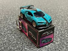 Bugatti Chiron Pur Sport Teal Blue Keychain Hot Wheels Matchbox picture