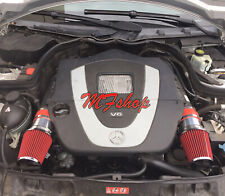 Red For 2008-2012 Mercedes Benz C300 3.0L V6 Air Intake System Kit picture