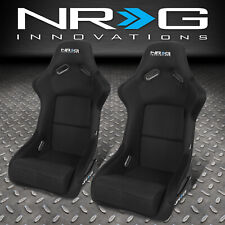 PAIR NRG BUCKET RACING SEAT/SEATS FIBER GLASS/STEEL LEFT+RIGHT picture