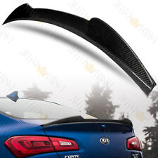 FIT 14-16 KIA FORTE KOUP COUPE V-STYLE REAL CARBON FIBER REAR TRUNK SPOILER WING picture