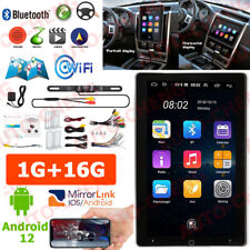 Rotatable 10.1'' 2DIN Android 12 Touch Screen Car Stereo Radio GPS Wifi + Camera picture