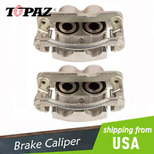 2Pcs Brake Caliper Steel w/ Bracket Pair for Chevrolet Silverado 1500 2500 L + R picture