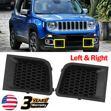 Left+Right Front Bumper Lower Grille Bezel Cover For Jeep Renegade 2015-2017 US picture